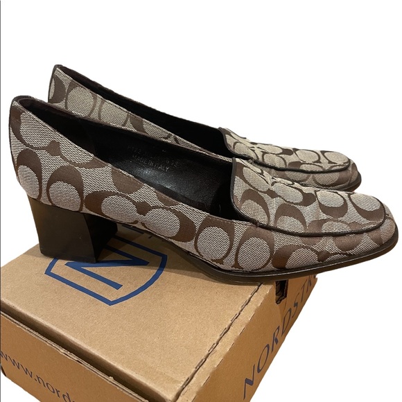 COACH Julia Signature Monogram Loafers - Picture 3 of 9